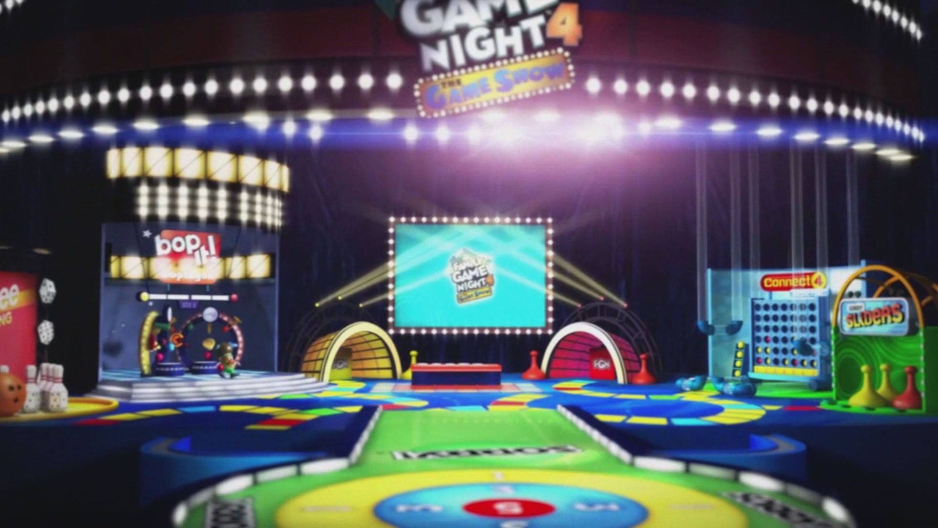 Hasbro Family Game Night 4: The Game Show title screen for Xbox 360